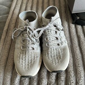 Light Gray Woven Sneakers